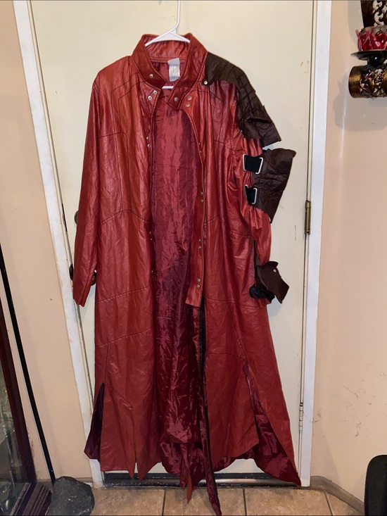 Marvel Jackets & Blazers - Marvel Large Star Lord Red Trench Coat with Brown Accent - Model is 5’11 Tall